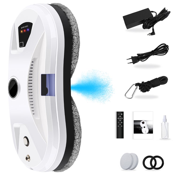 Window cleaning robot with water spray function